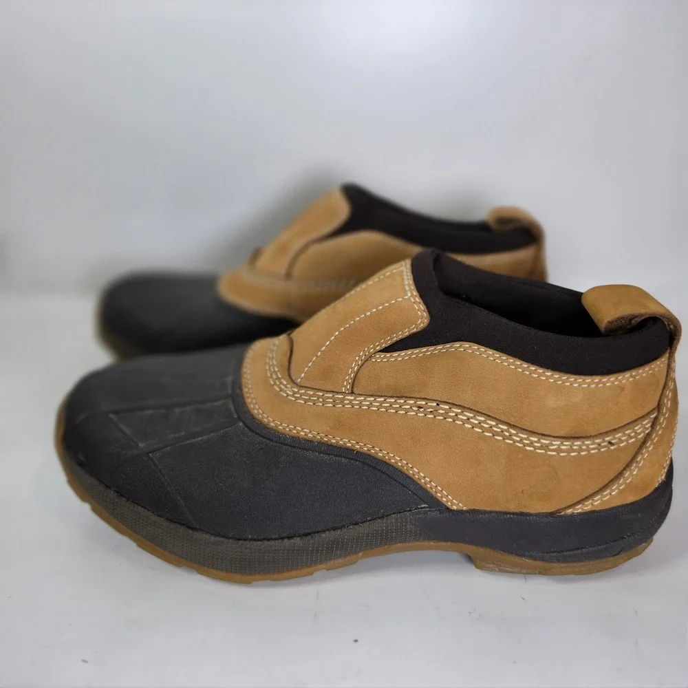 LL Bean Storm Chaser 5 Mens Slip On Duck Boots Waterproof Brown Sz 9 VV9204